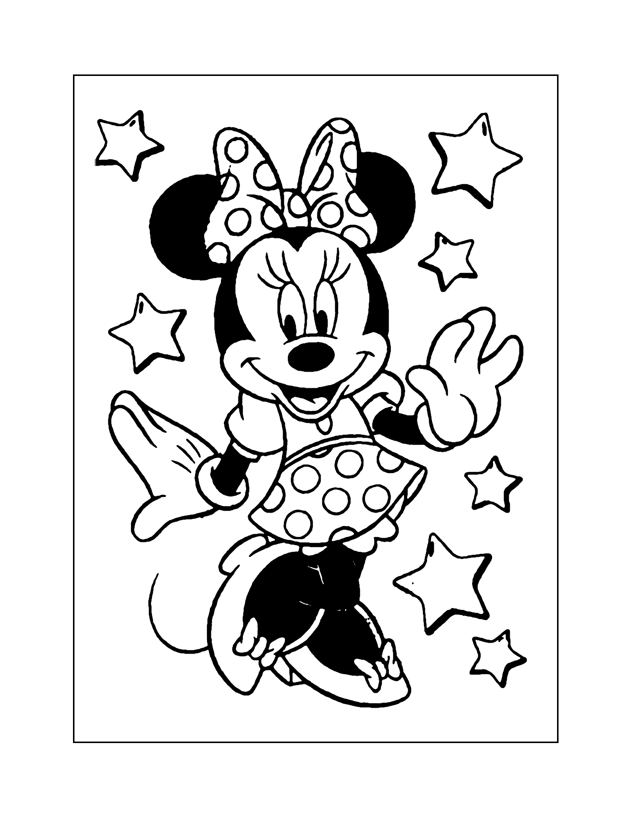Minnie Mouse Printables Coloring Pages