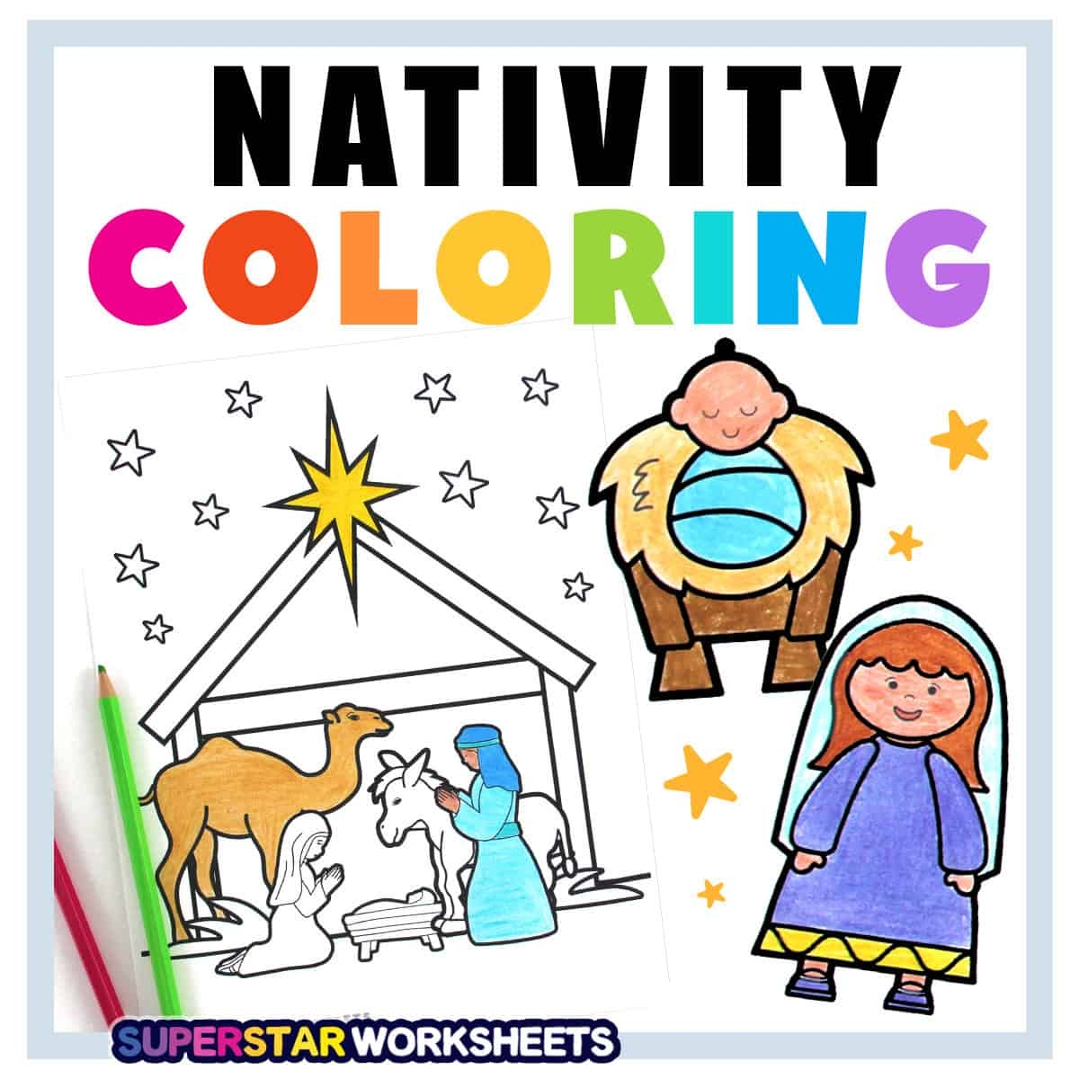 Nativity Free Coloring Pages