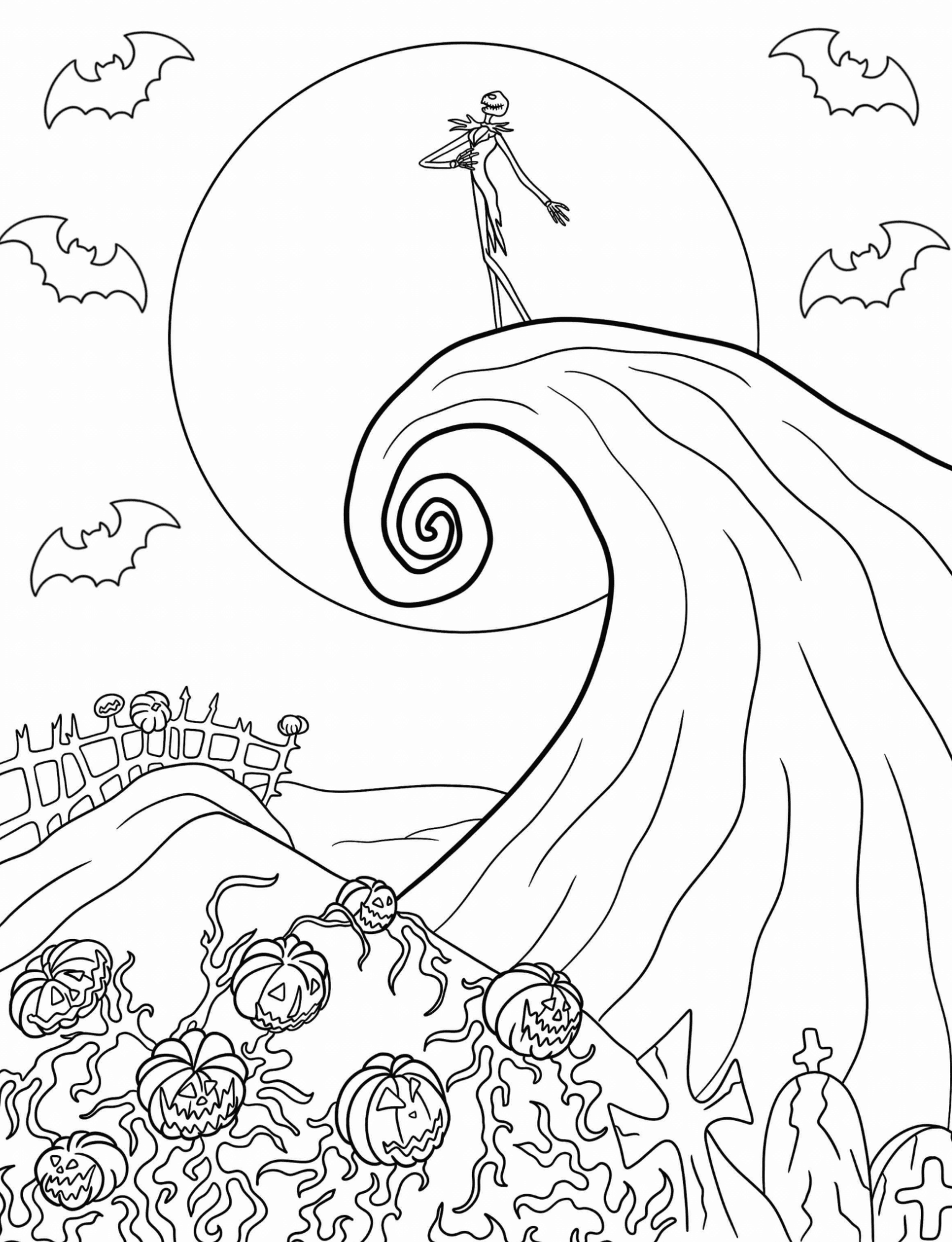 Nightmare Before Christmas Coloring Book Spooky Coloring Experience For Die Hard Fans By Ngthgiang3062003 Raket PH