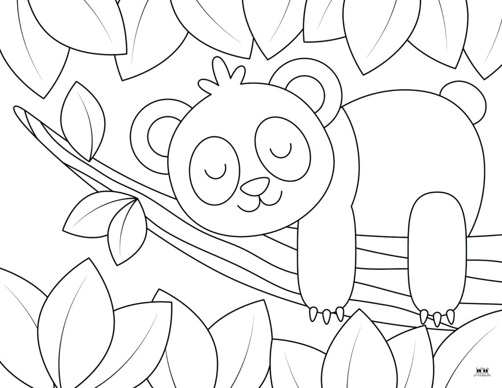 Free Printable Panda Bear Coloring Pages