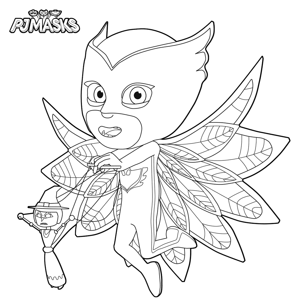 Free Pj Mask Coloring Pages