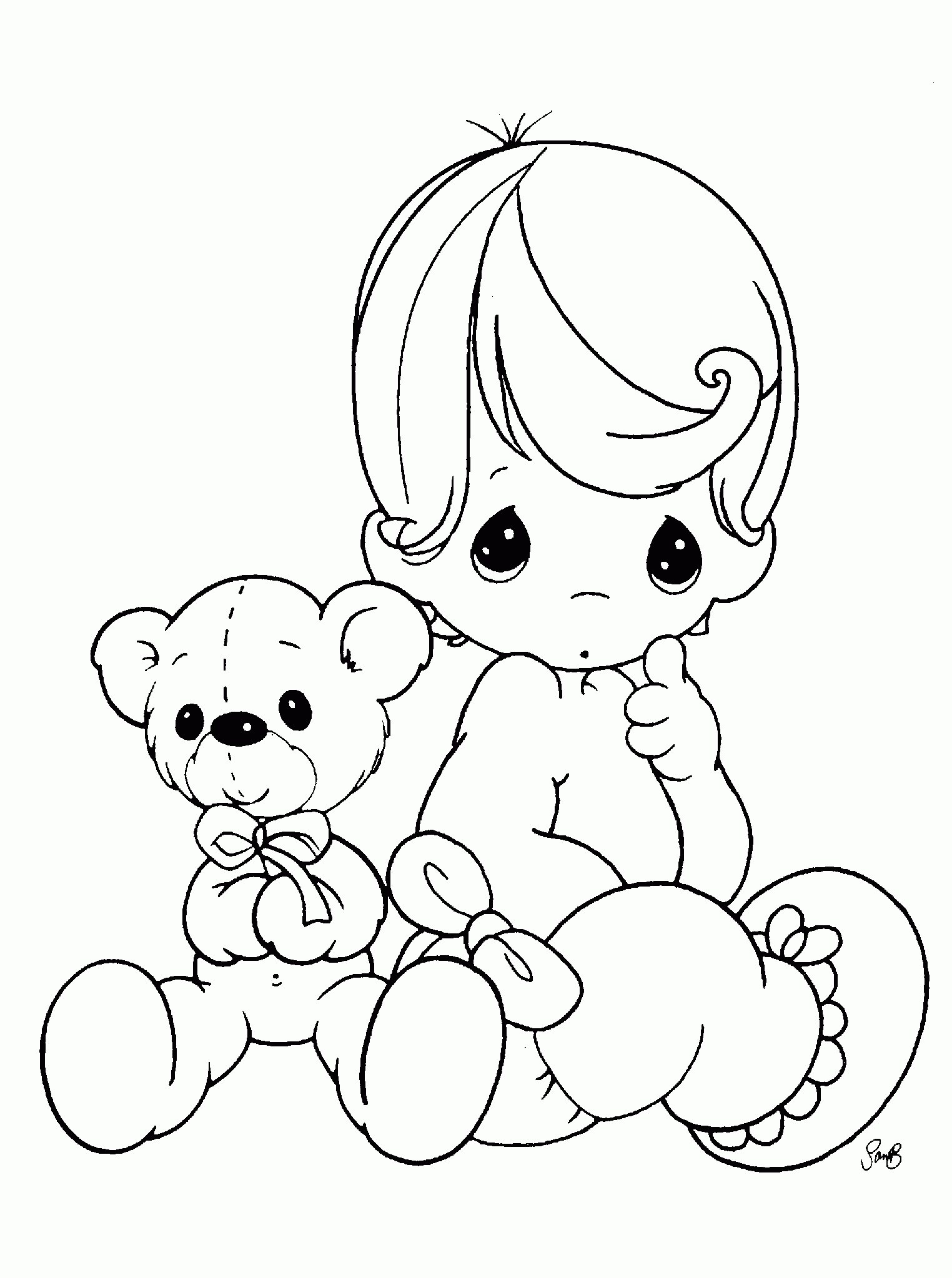 Precious Moments Coloring Pages