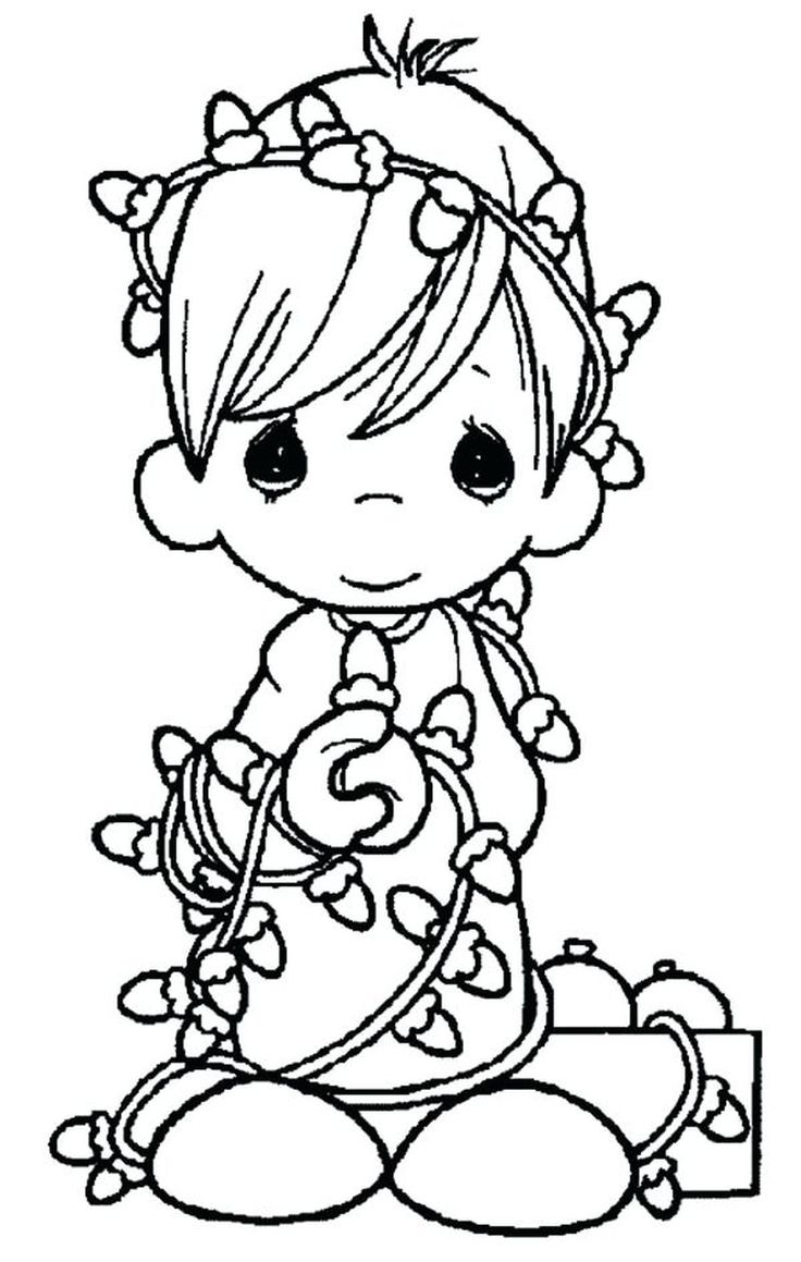 Precious Moments Coloring Pages PDF Coloringfolder