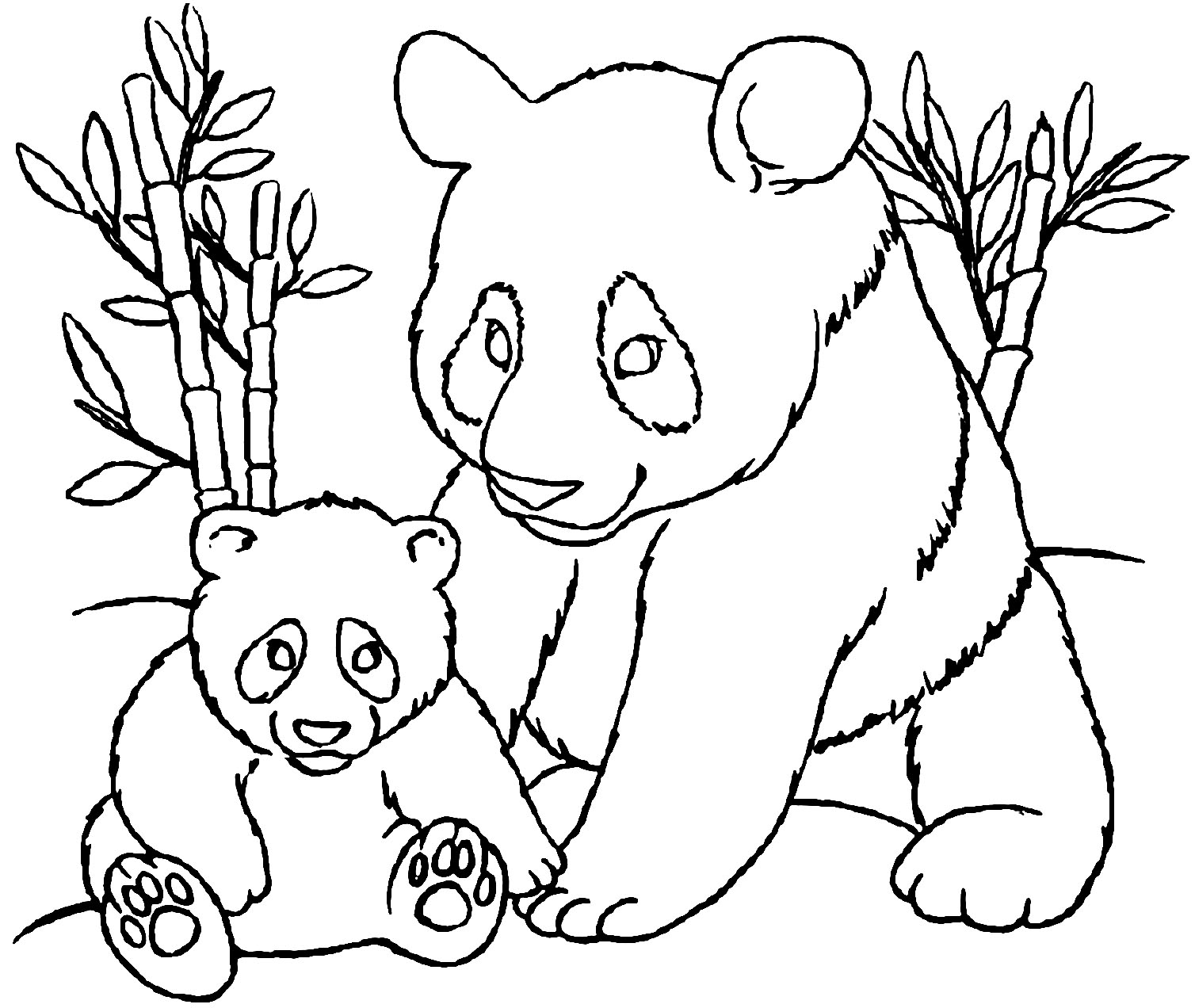 Free Coloring Pages Panda