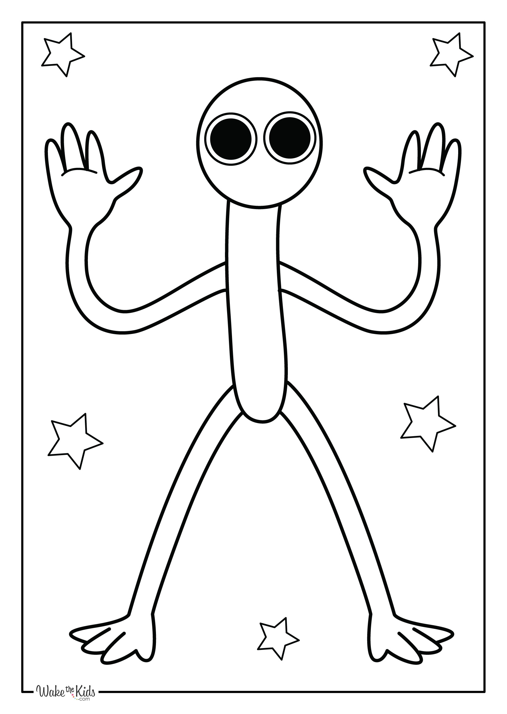 Rainbow Friends Coloring Pages Free Printable PDFs WakeTheKids