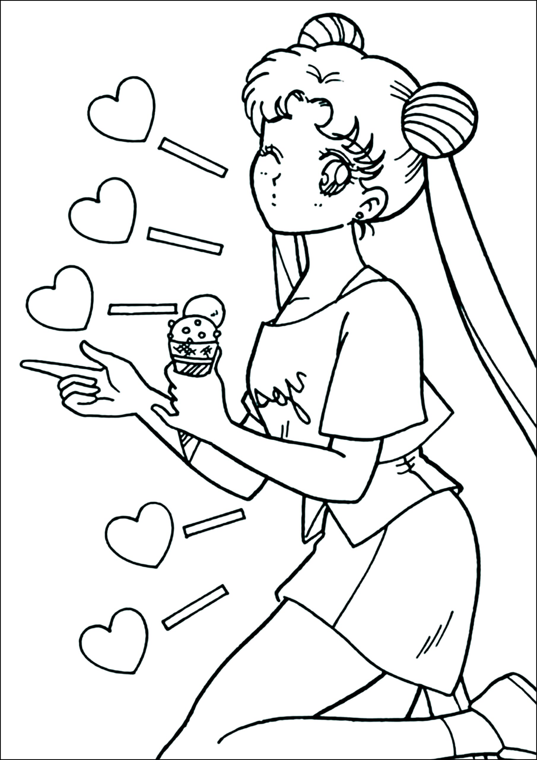 Sailor Moon To Download For Free Sailor Moon Coloring Pages