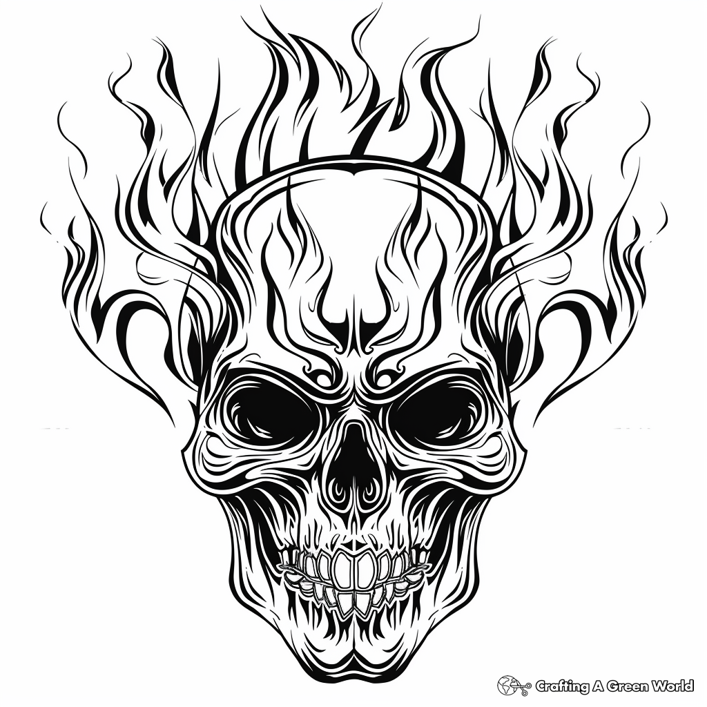 Skull Printable Coloring Pages