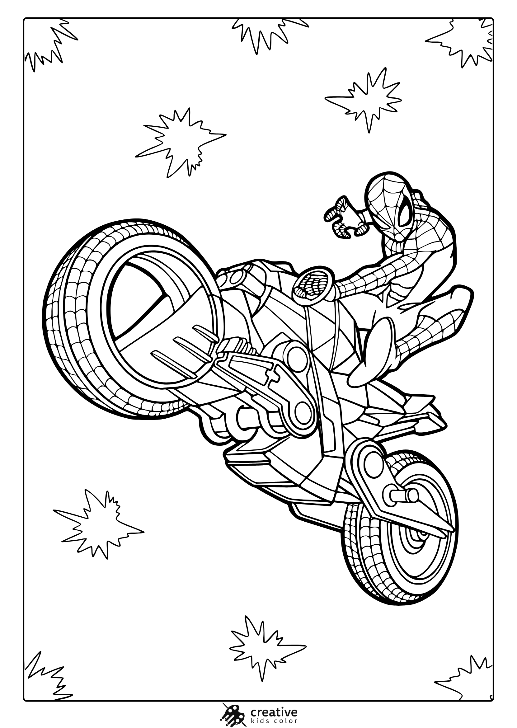 Free Printable Coloring Sheet Spiderman Coloring Pages