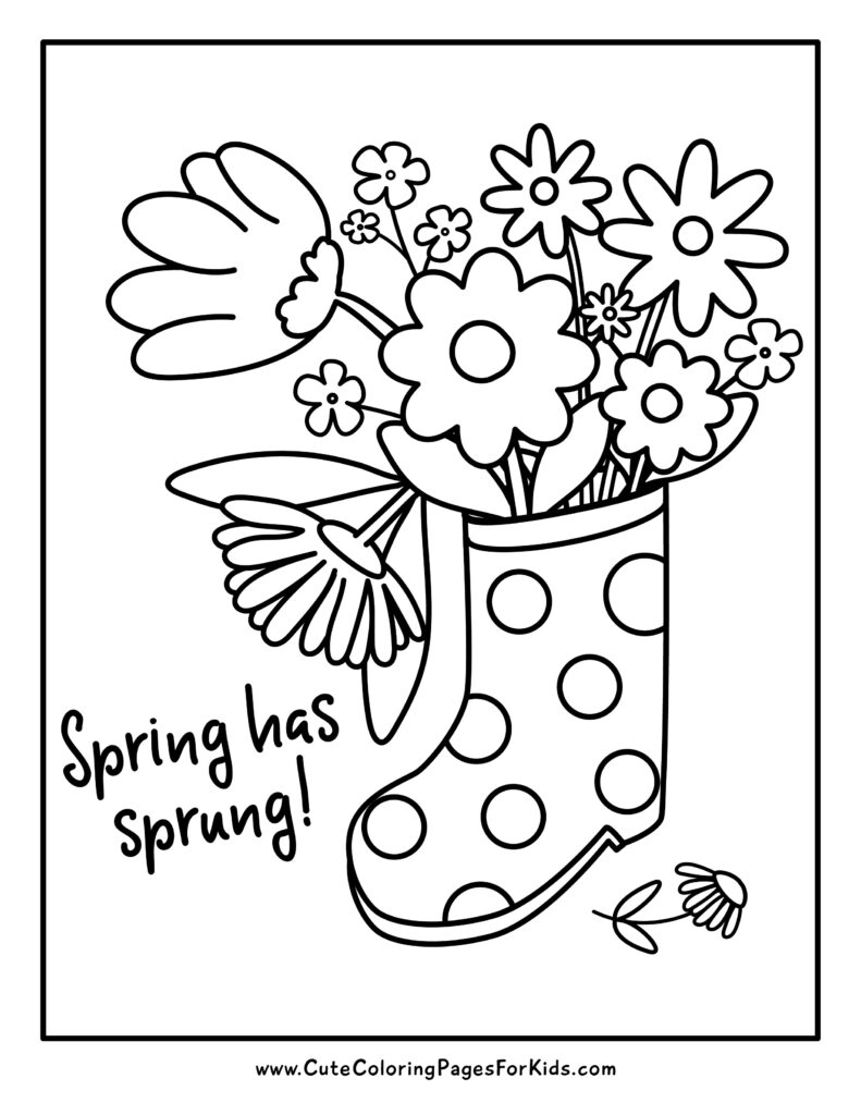 Spring Coloring Pages 14 Free Printable PDFs Cute Coloring Pages For Kids