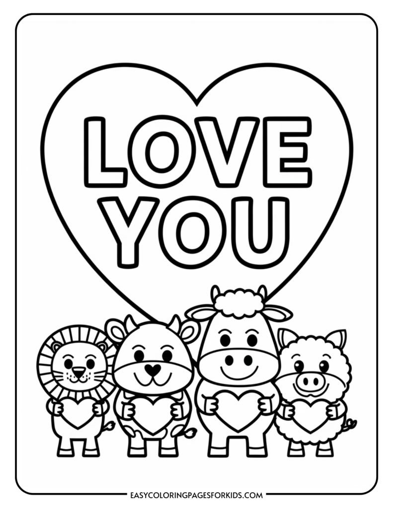 Valentines Coloring Pages Free Printable