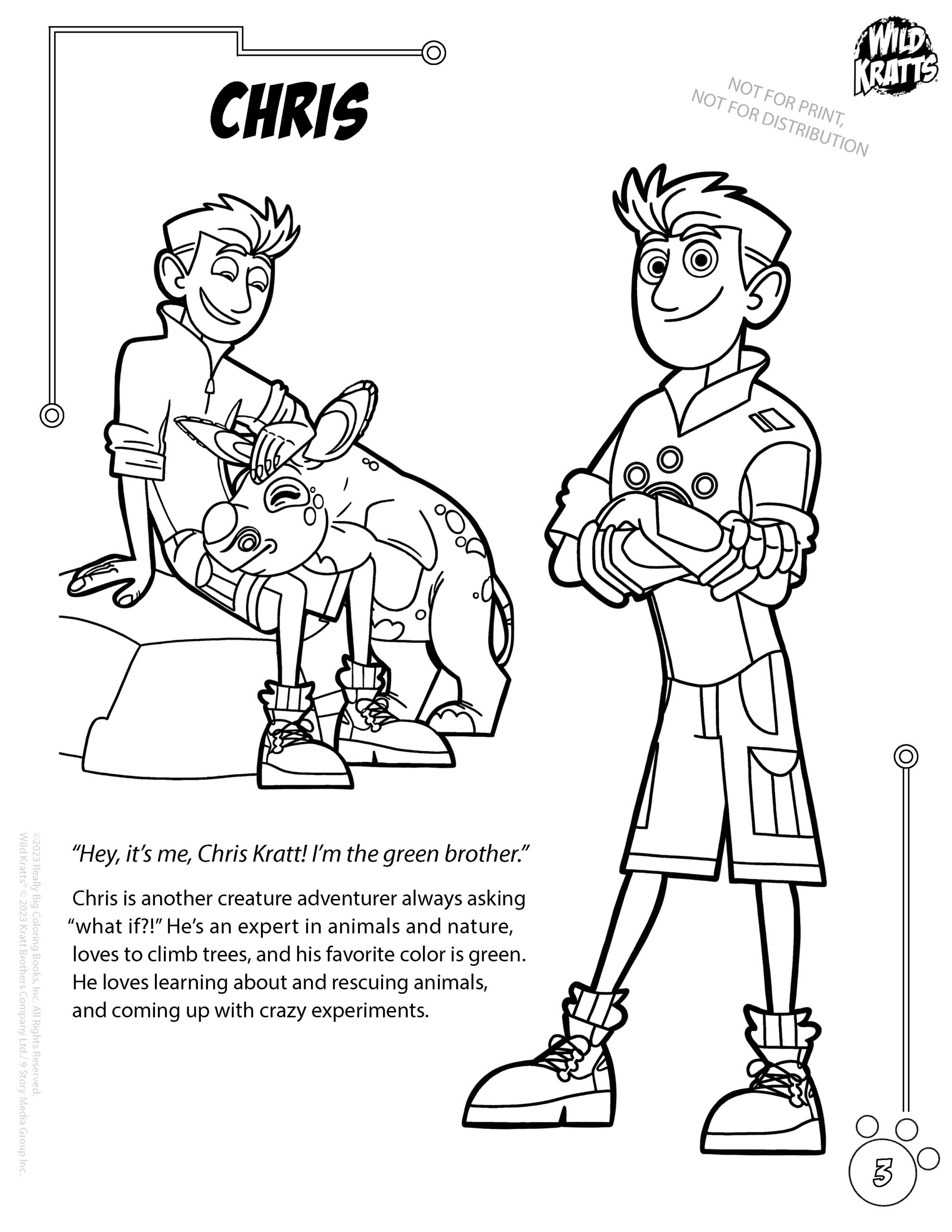 Wild Kratts Coloring Book With Games Puzzles And Activities