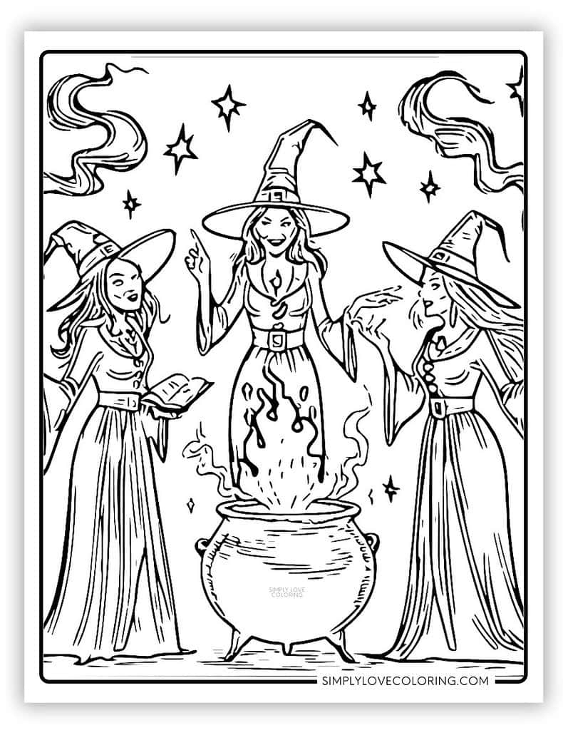 Free Printable Halloween Coloring Pages Adults