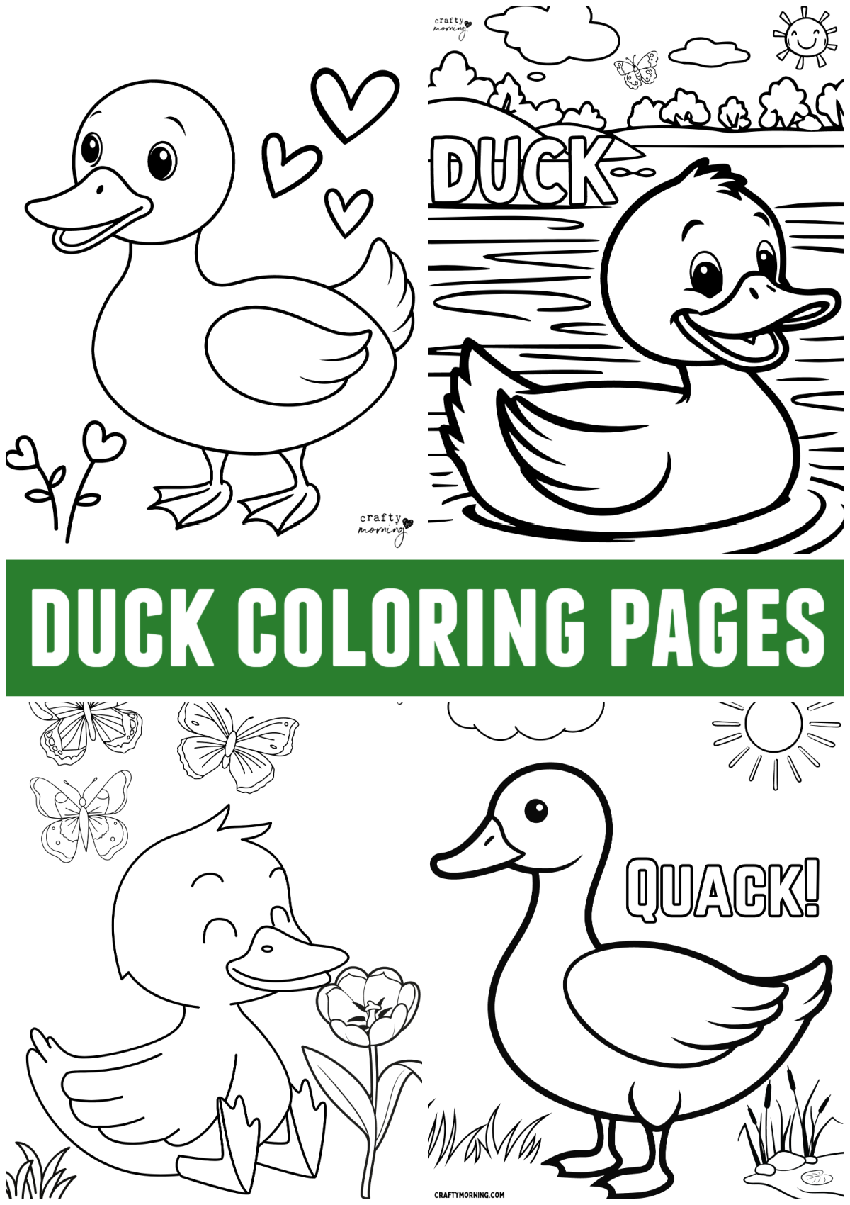 Printable Duck Coloring Pages