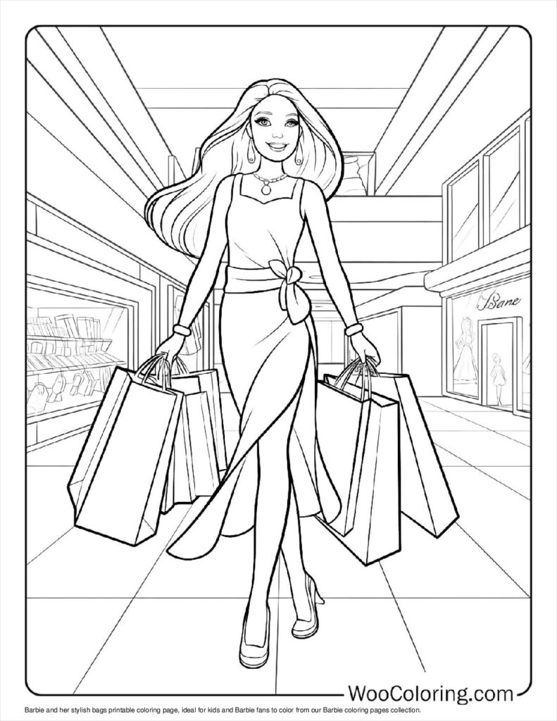 100 Barbie Coloring Pages Free PDF To Print Woo Coloring