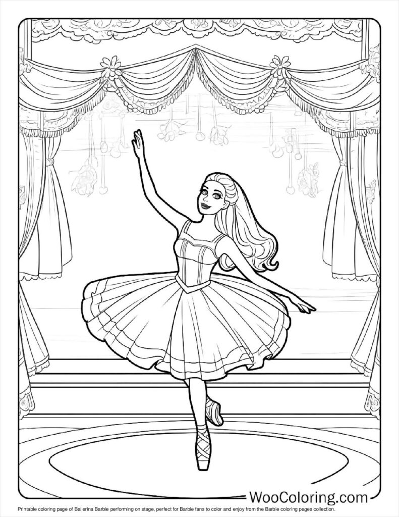 Barbie Coloring Pages Free Printable