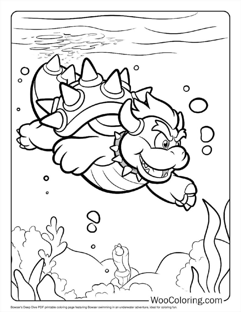 100 Bowser Coloring Pages Free PDF To Print Woo Coloring