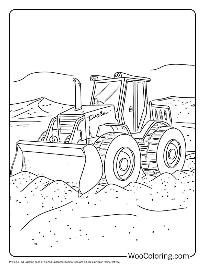 100 Bulldozer Coloring Pages Free PDF To Print Woo Coloring