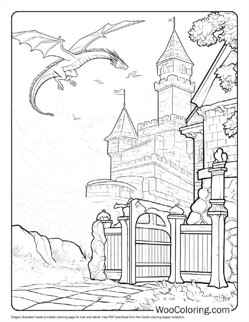 100 castle coloring pages free pdf to print woo coloring