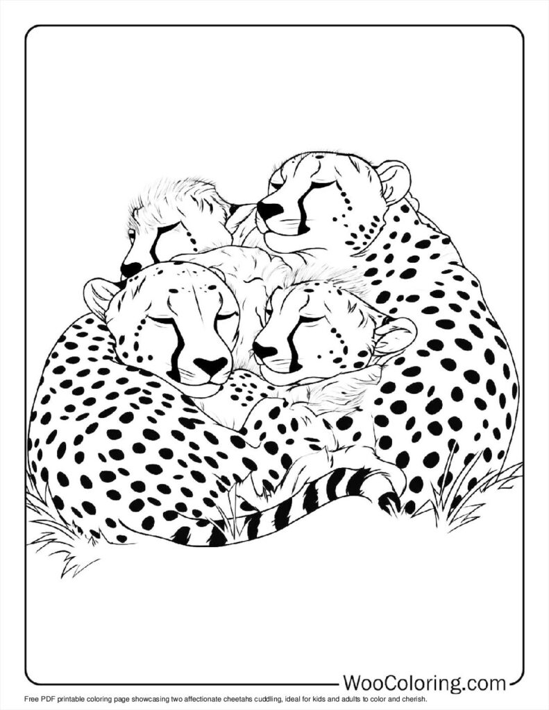 100 Cheetah Coloring Pages Free PDF To Print Woo Coloring