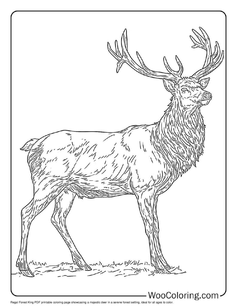 100 Deer Coloring Pages Free PDF To Print Woo Coloring