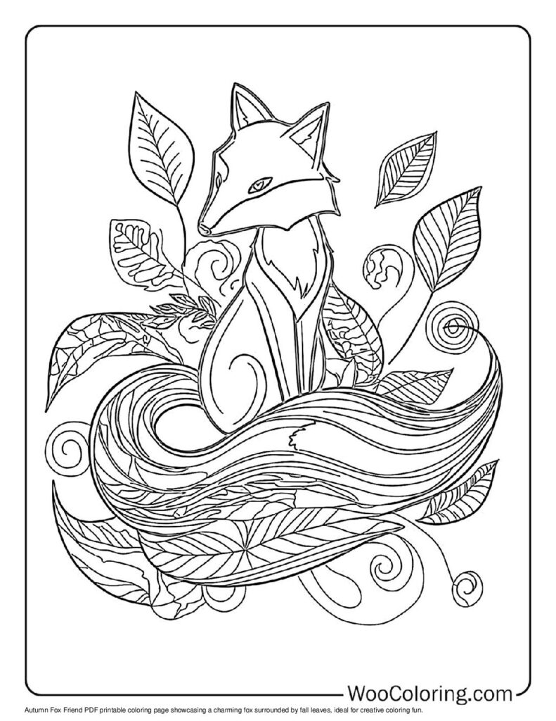 Printable Coloring Pages Of Foxes