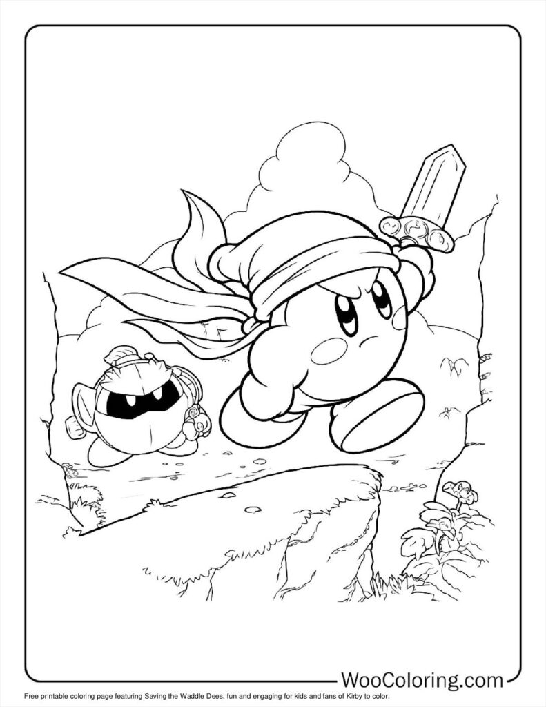 100 Kirby Coloring Pages Free PDF To Print Woo Coloring