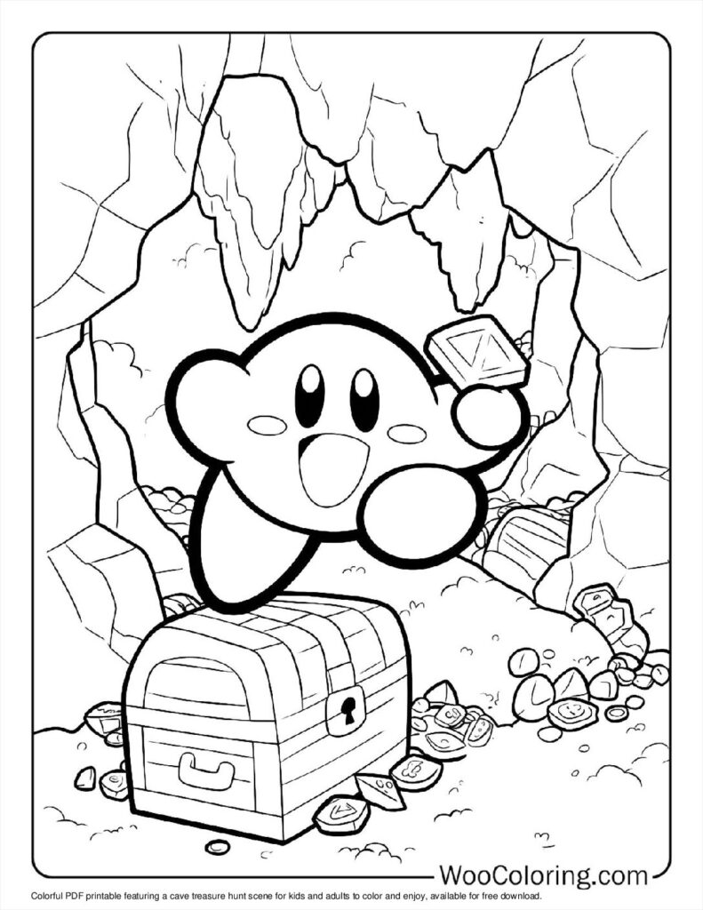100 Kirby Coloring Pages Free PDF To Print Woo Coloring