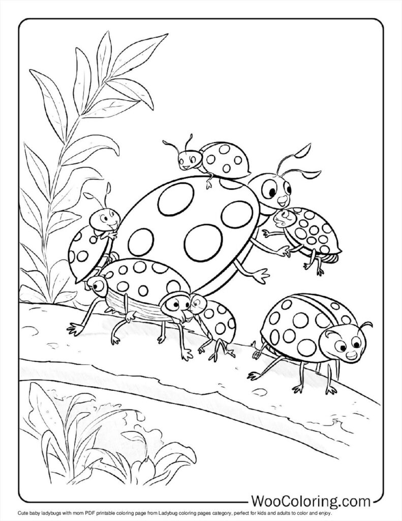 Printable Ladybug Coloring Pages