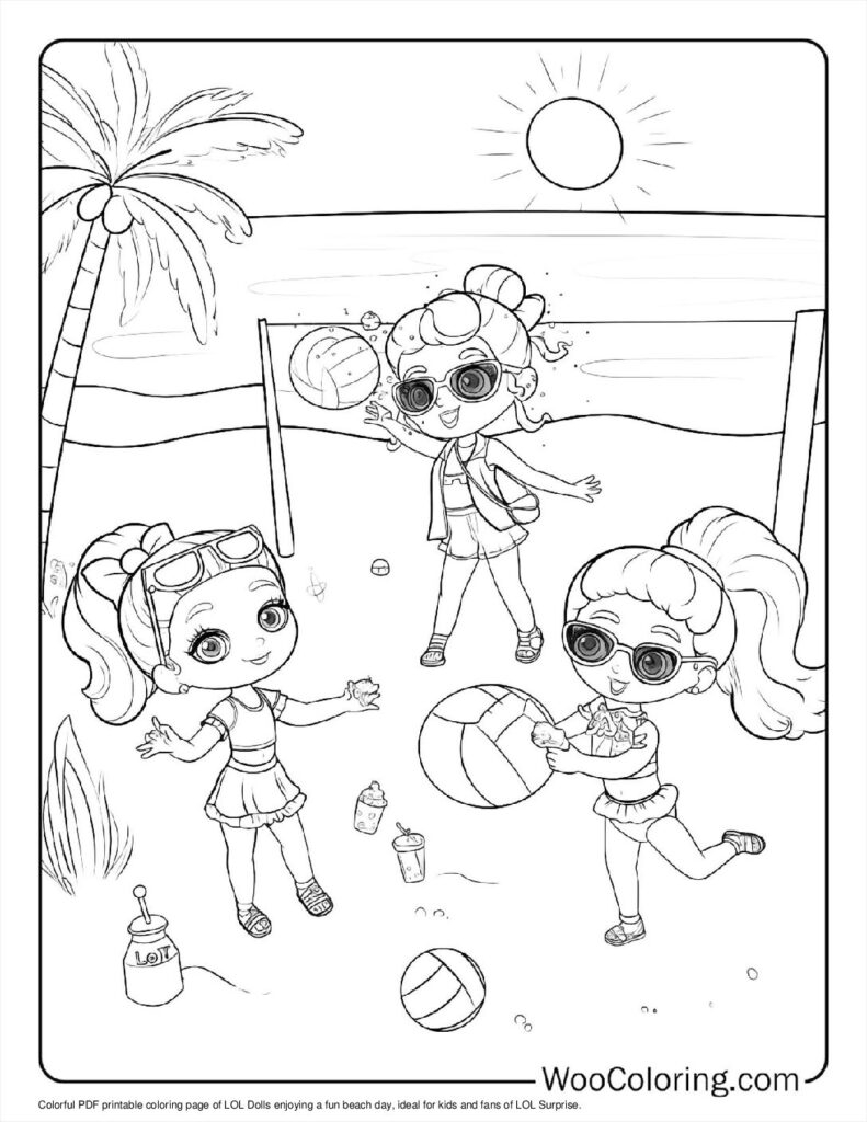 Doll Printable Coloring Pages