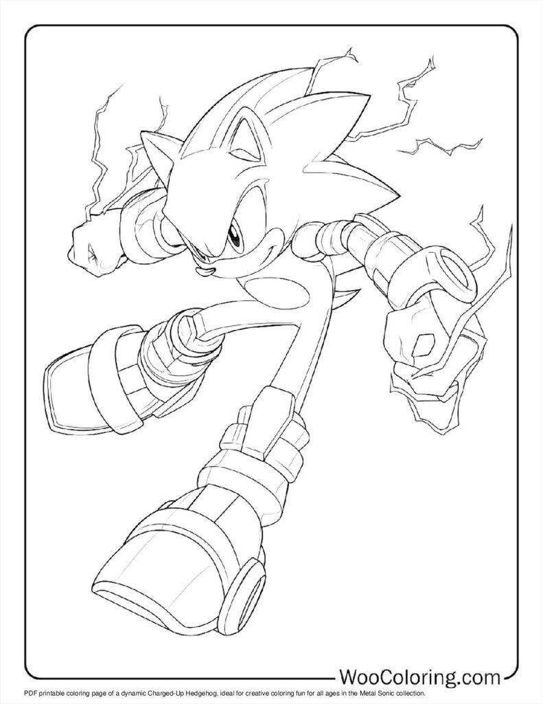 100 Metal Sonic Coloring Pages Free PDF To Print Woo Coloring