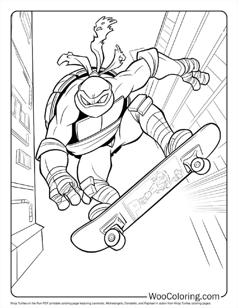 Ninja Turtles Coloring Pages Printable