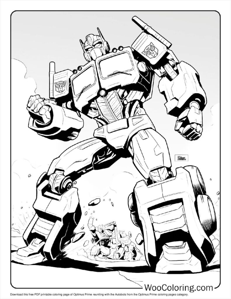 Transformers Free Coloring Pages