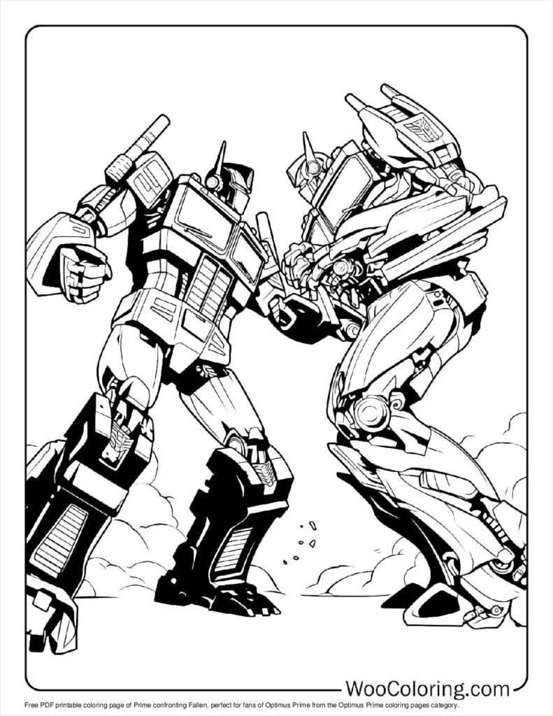 Transformers Coloring Pages Free