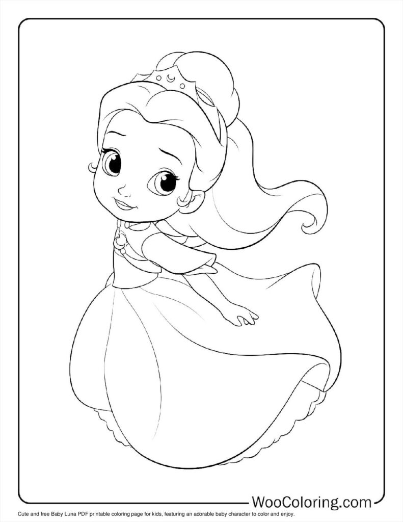 Printable Coloring Page Princess