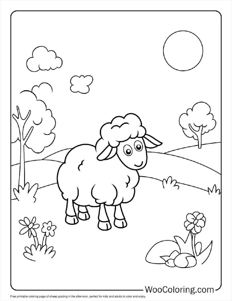 100 Sheep Coloring Pages Free PDF To Print Woo Coloring