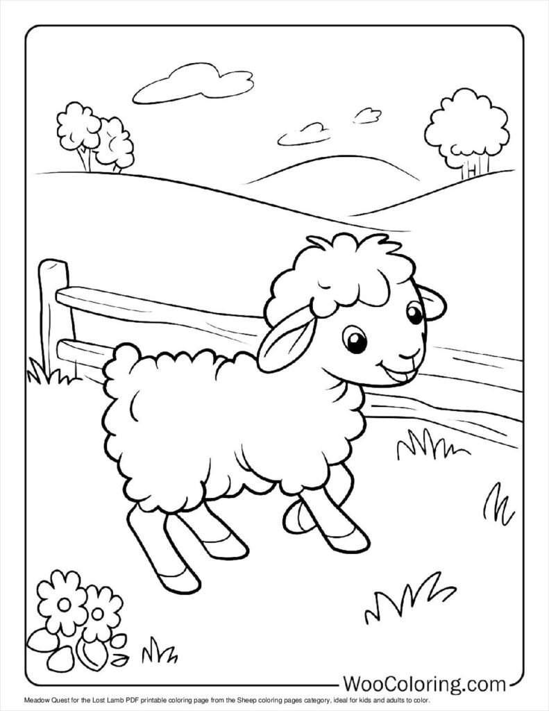 100 Sheep Coloring Pages Free PDF To Print Woo Coloring