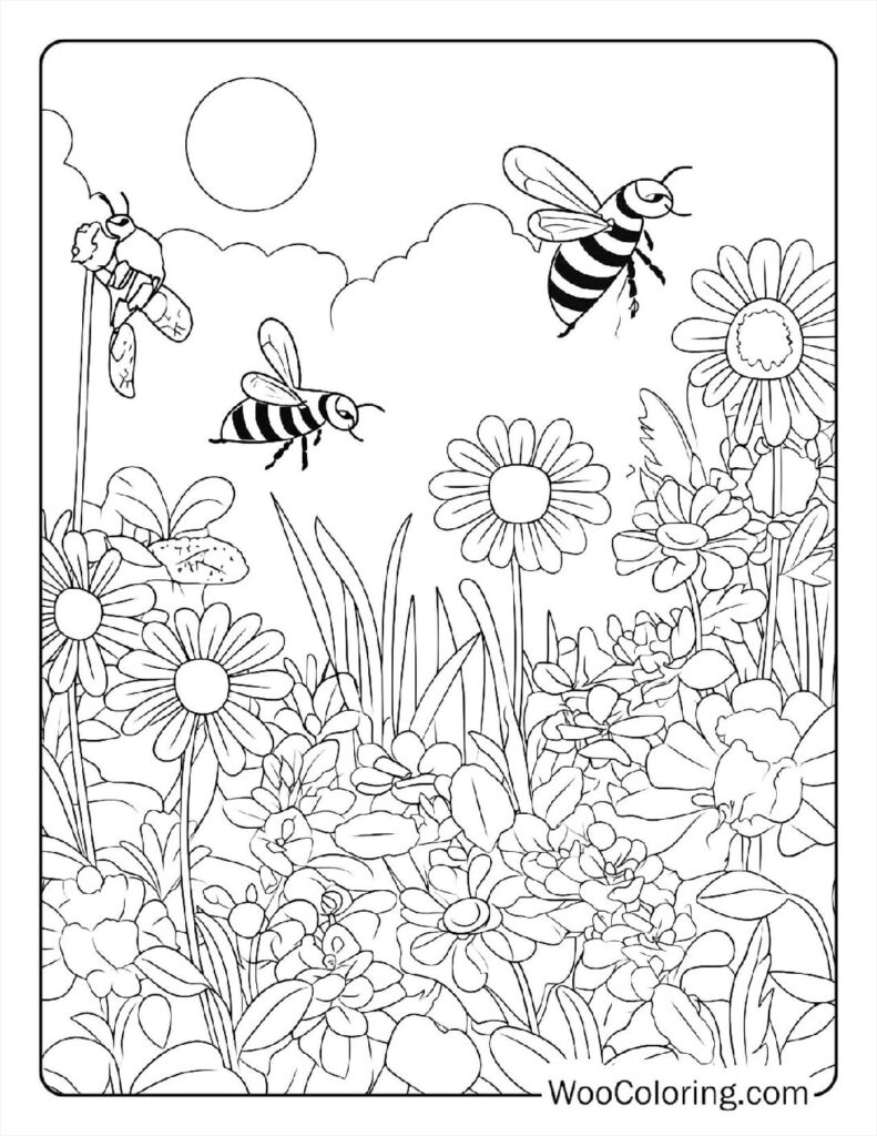 100 Spring Coloring Pages Free PDF To Print Woo Coloring