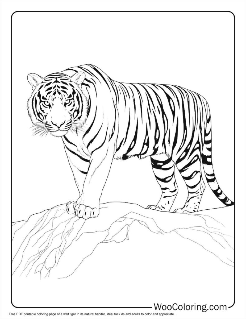 100 Tiger Coloring Pages Free PDF To Print Woo Coloring