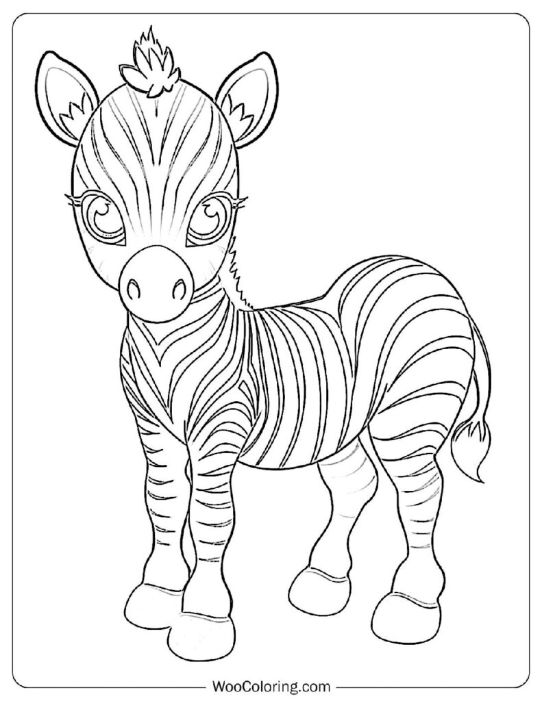 100 Zebra Coloring Pages Free PDF To Print Woo Coloring