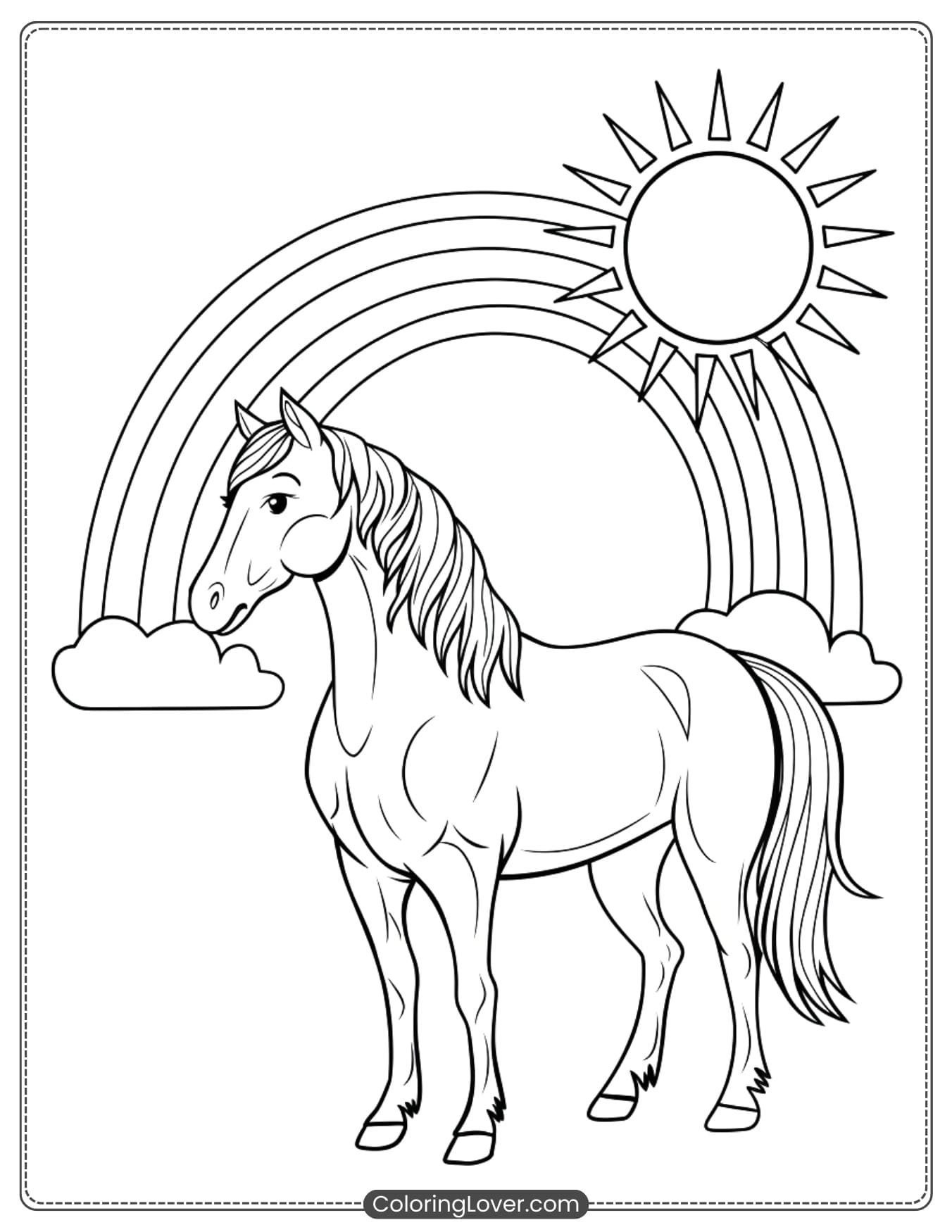Coloring Pages Horses Printable