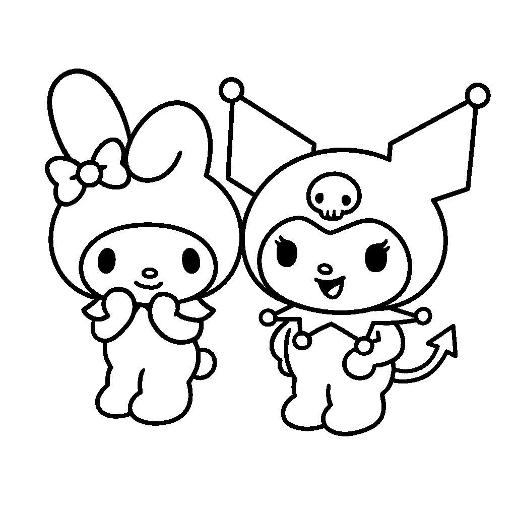 My Melody Coloring Pages Printable