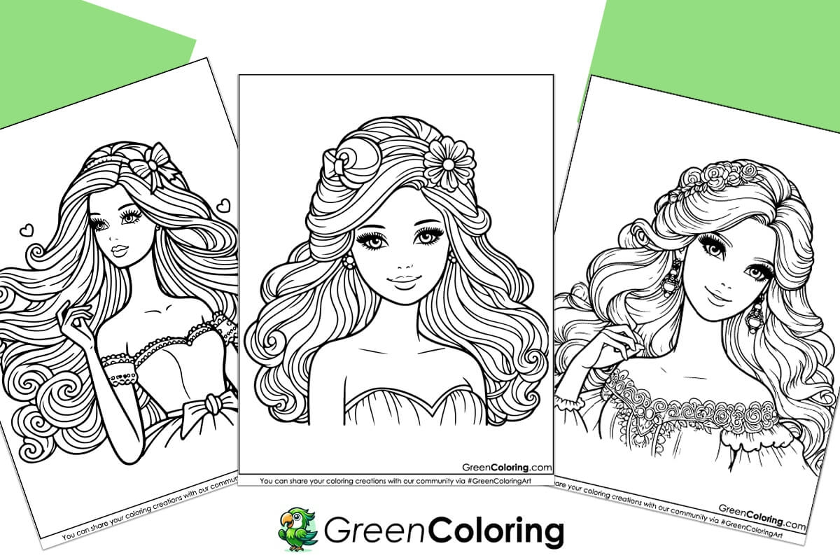Free Printable Coloring Pages Of Barbie