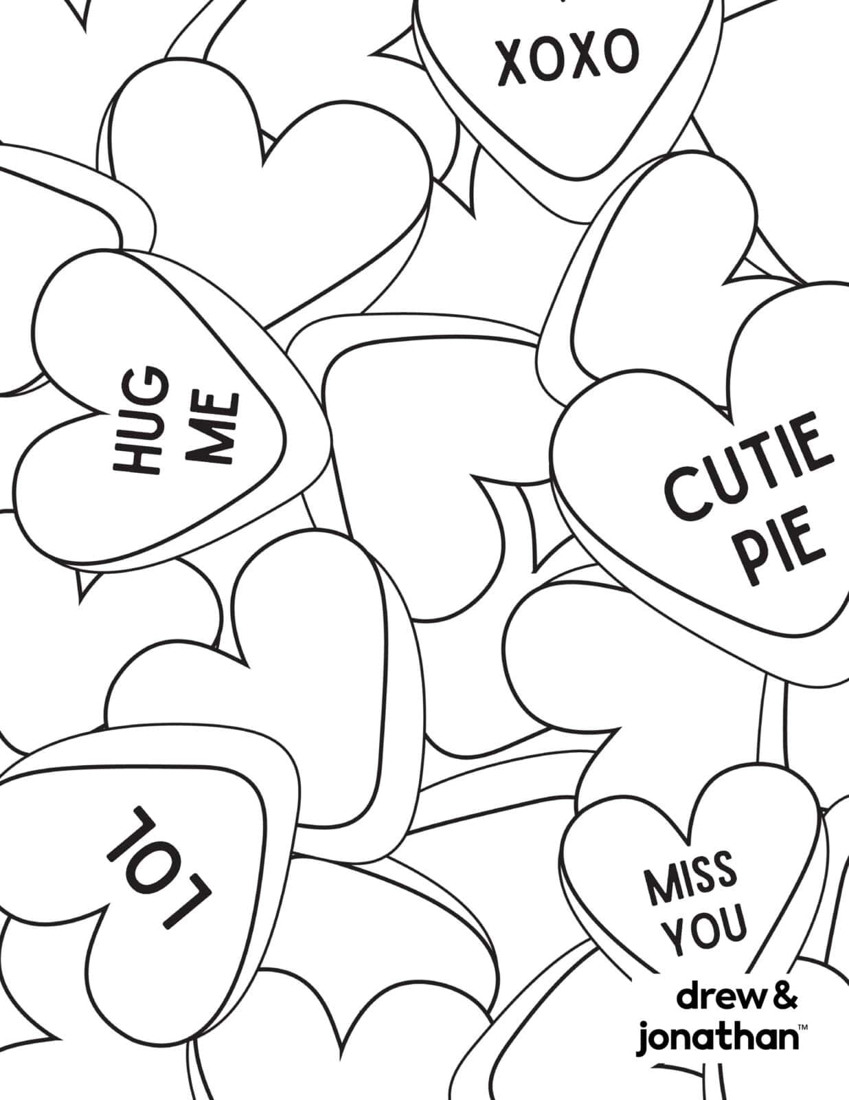 Valentines Coloring Pages Printable Free