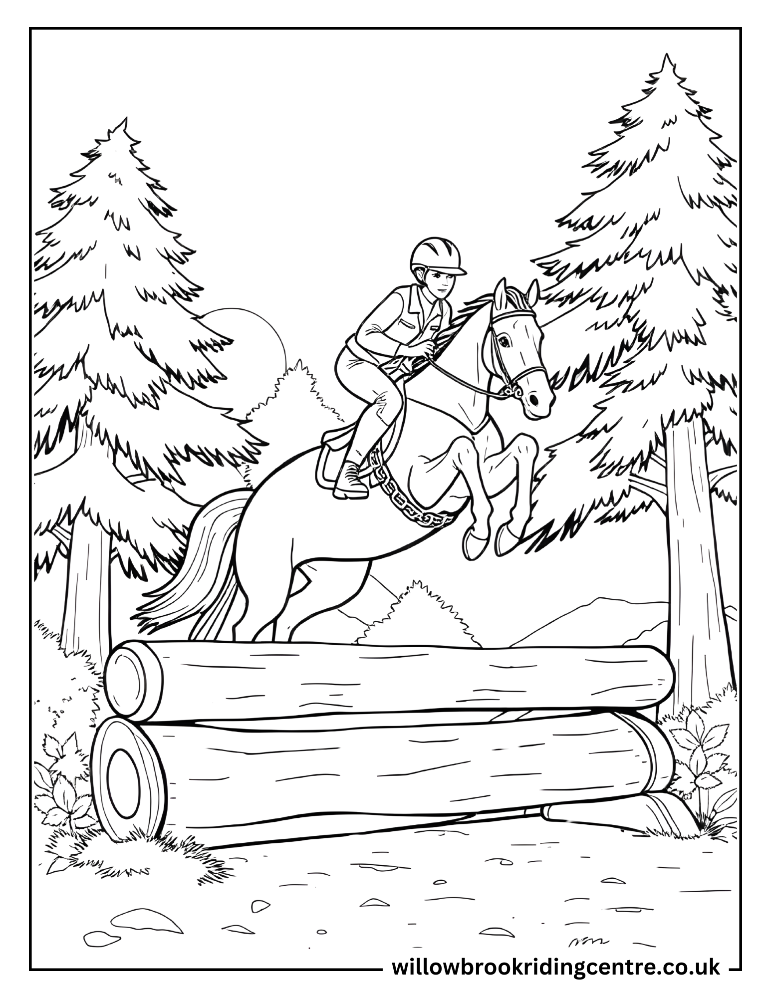 Free Coloring Pages Horses