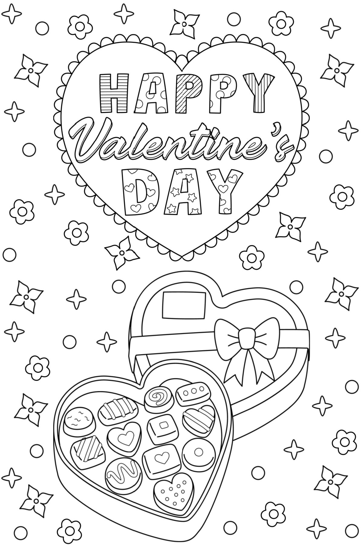 Valentines Coloring Pages Free