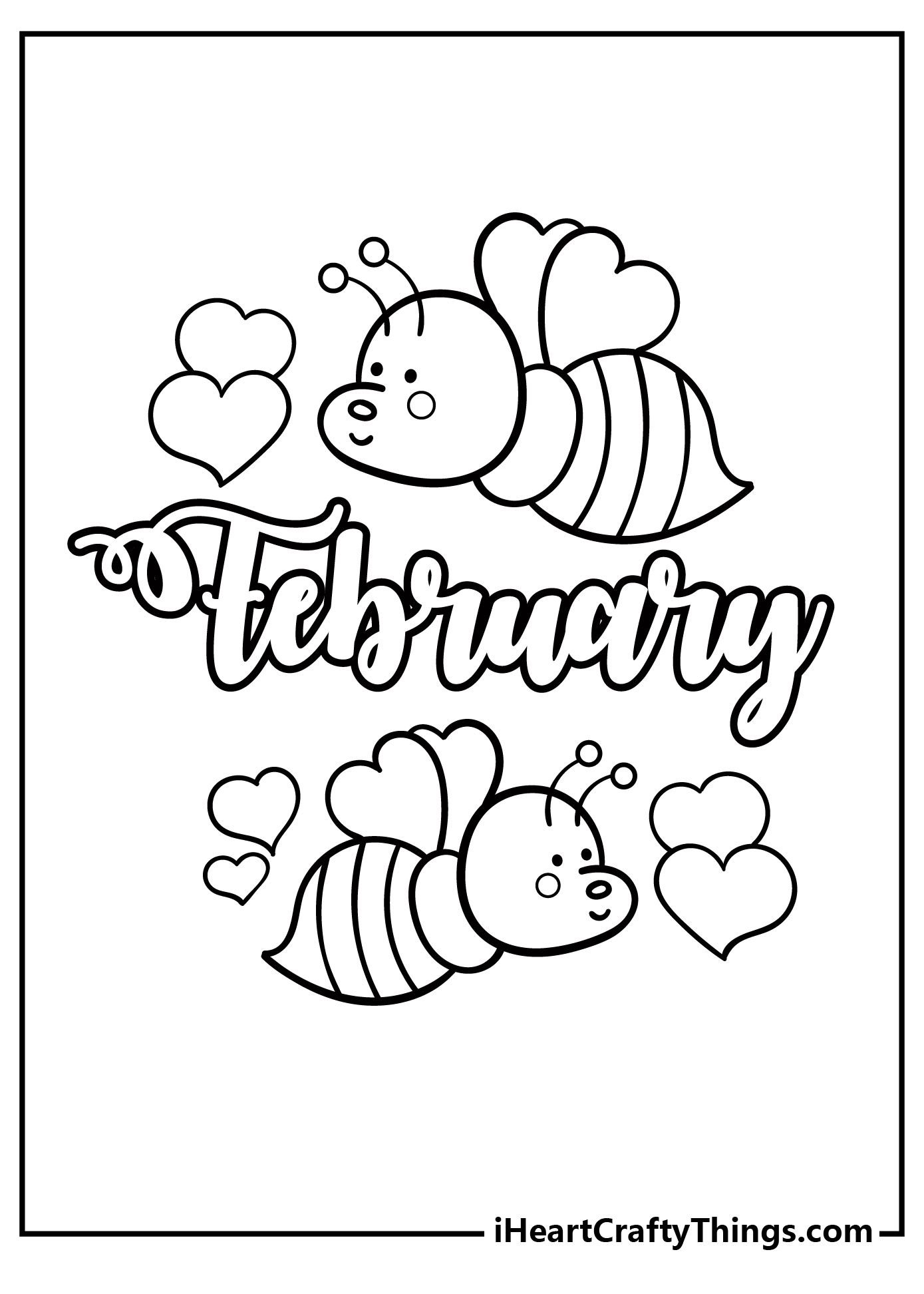 February Coloring Pages Printable