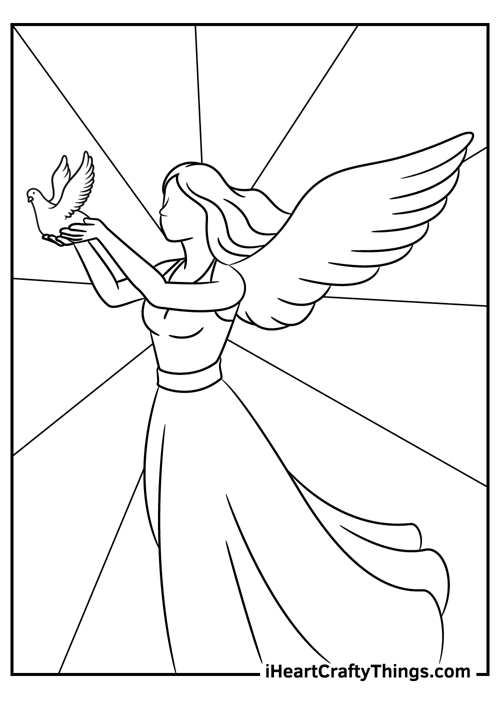 15 Free Angels Coloring Pages PDF Updated 2025 