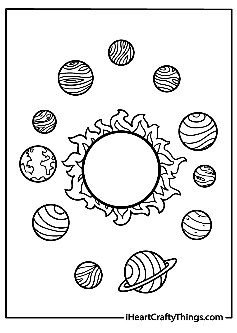 Free Solar System Coloring Pages
