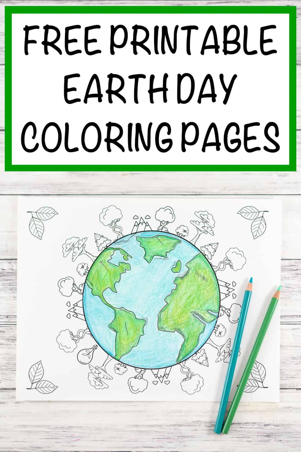 Earth Day Coloring Pages Free Printable