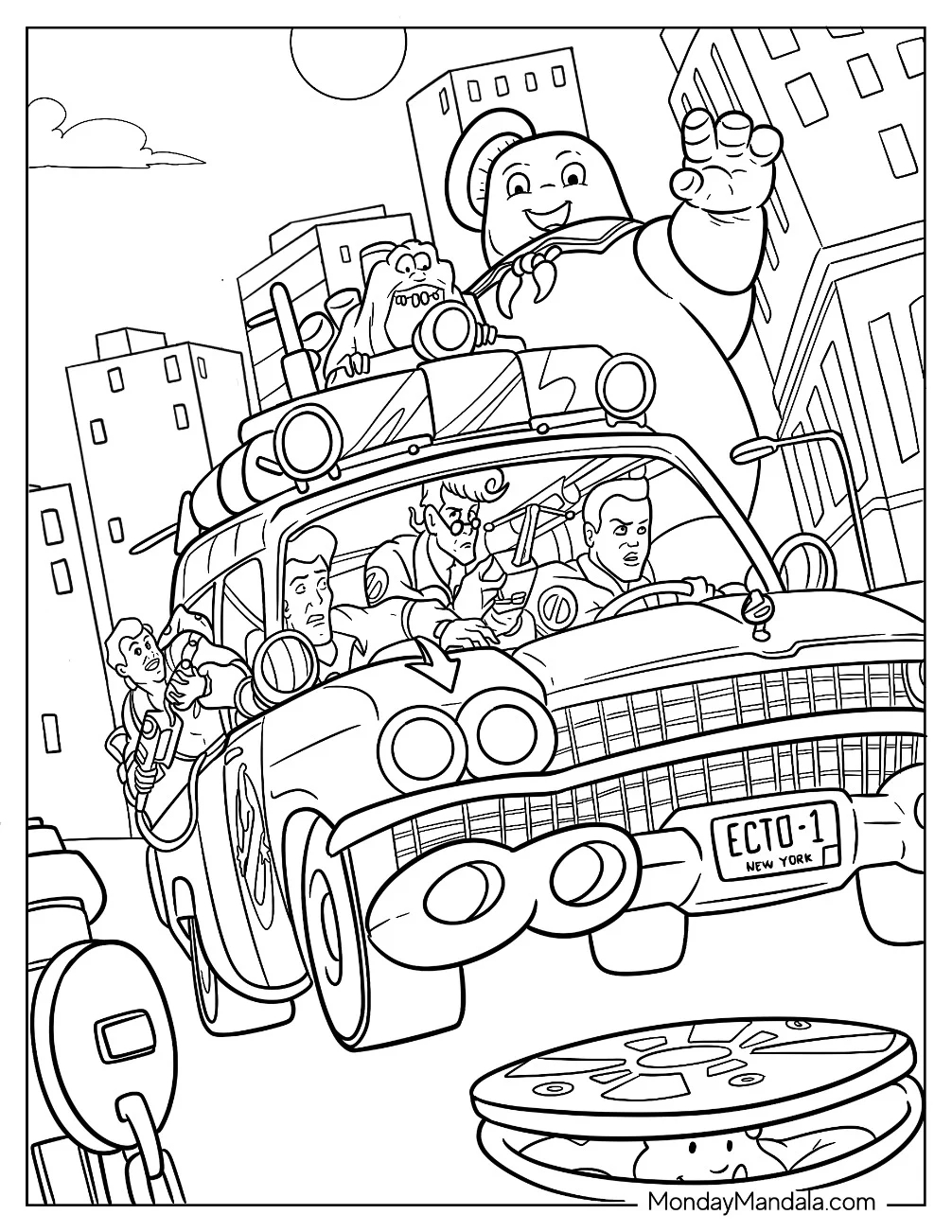 20 Ghostbusters Coloring Pages Free PDF Printables 